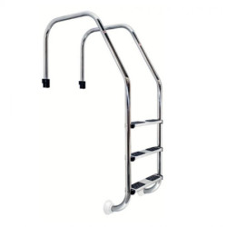 escalera muro ancho piscina comodidad estabilidad