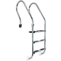 escalera mixta piscina elevada enterrada