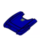 Recambio limpiafondos Zodiac Tapa azul Tipo 11