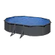 Gre Piscina Anthracite Ovalada