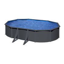 Gre Piscina Anthracite Ovalada