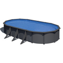 Gre Piscina Anthracite Ovalada