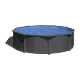 Piscina Gre Anthracite Redonda de Acero | Piscicamp