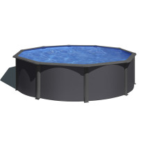 Gre Piscina Anthracite Redonda