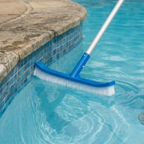 Cepillo Curvo Esquinas Paredes Piscina | Limpieza Profesional