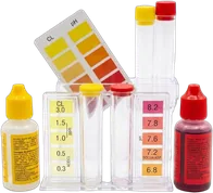 Kit Análisis Cloro y pH | Reactivos Líquidos para Piscina | Piscicamp
