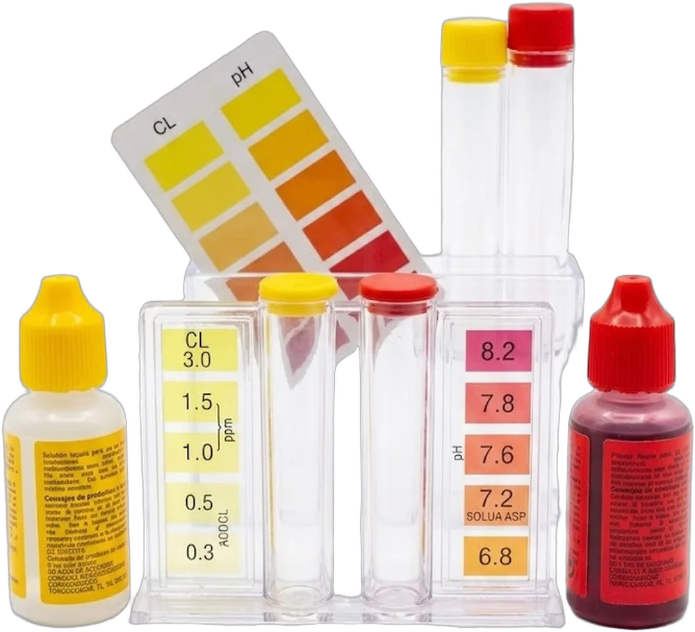 Kit Análisis Cloro y pH | Reactivos Líquidos para Piscina | Piscicamp