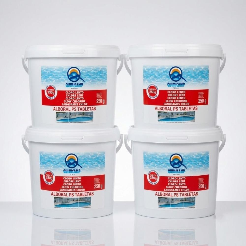Cloro Lento Granulado Alboral PS Súper Quimicamp 5KG | Piscina