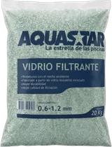 Vidrio Filtrante Aquastar 0,6-1,2 mm 20 Kg | Piscicamp