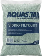 Vidrio Filtrante Aquastar 0,6-1,2 mm 20 Kg | Piscicamp