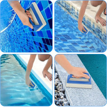 Cepillo Mano Limpieza Bordes Rincones Piscina | Manual