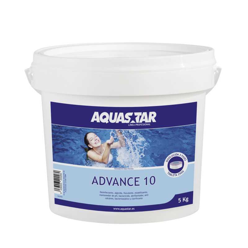 cloro multifunción aquastar advance 10 tabletas