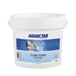 cloro súper granulado aquastar alta eficacia
