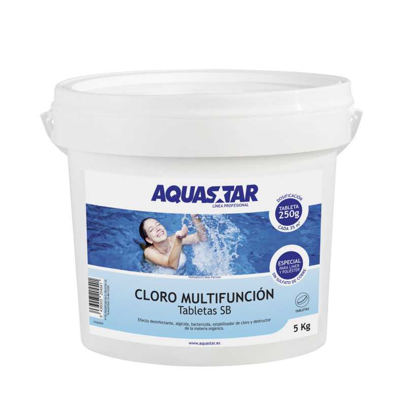 cloro multifunción aquastar 250g tabletas