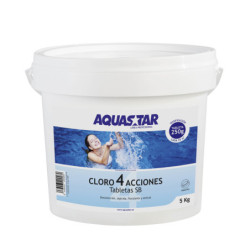 cloro pastillas aquastar 250g multifunción 4 en 1