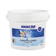 cloro pastillas aquastar 250g multifunción 4 en 1