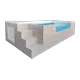 piscina modular compact pool 240 acero