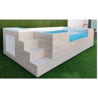 piscina modular compact pool 240 acero