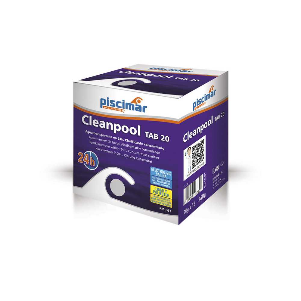 pastillas cloro 20g cleanpool tab