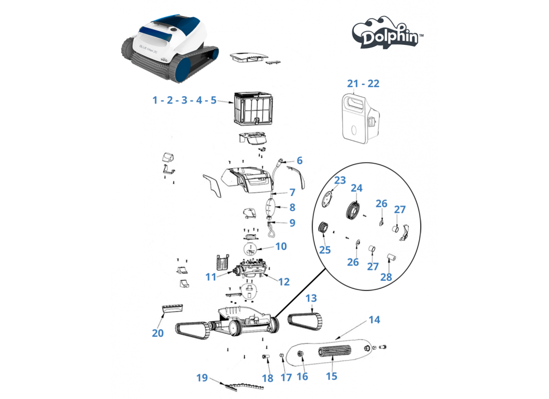 Recambios Blue Maxi 20 | Piscicamp