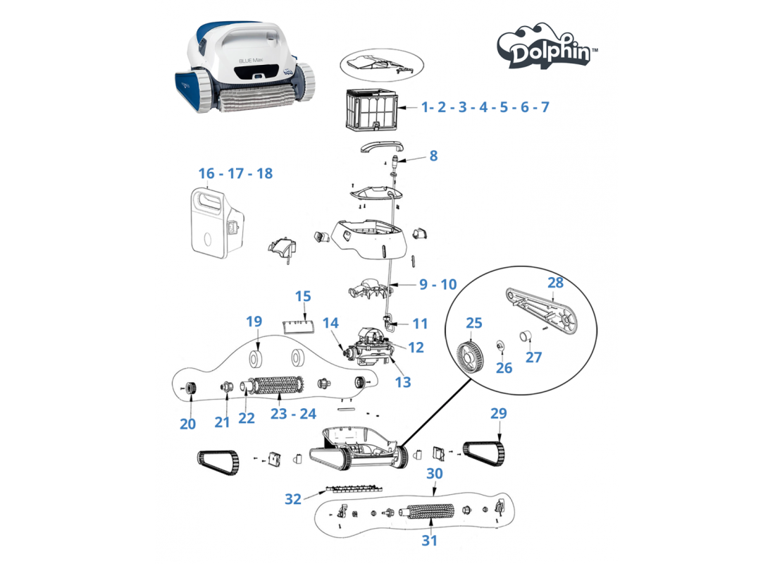 Recambios Blue Maxi 30 | Piscicamp
