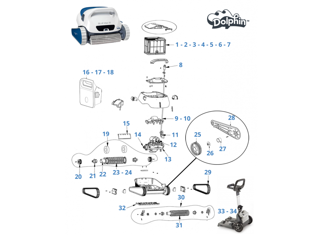 Recambios Blue Maxi 35 | Piscicamp