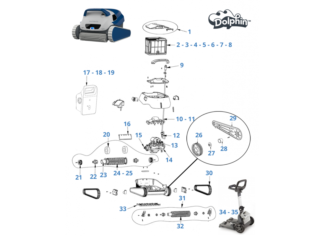 Recambios Blue Maxi 50i | Piscicamp