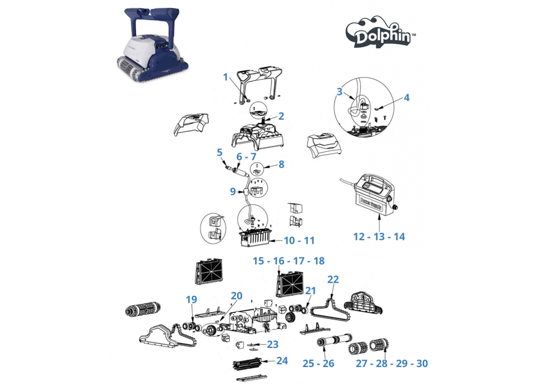Recambios Blue Maxi 65 | Piscicamp