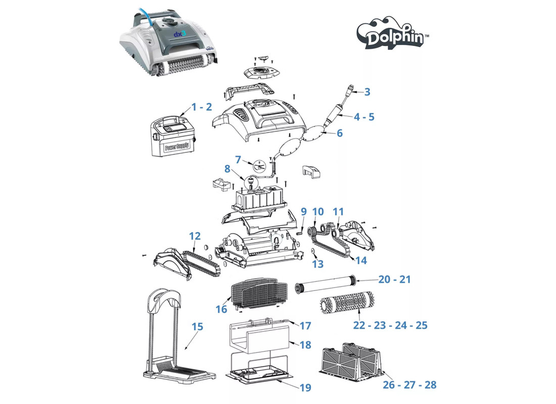 Recambios Dx3 | Piscicamp